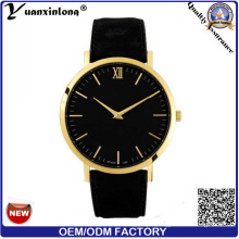 Yxl-292 Promotion Hot Sale Genuine Leather Watch OEM Custom Logo Men Women Watch Businessman Men′s Wrist Watch Stainless Steel Watch